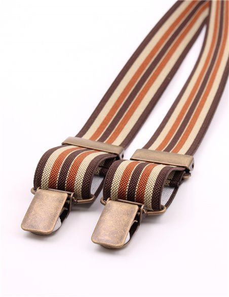 TIRANTES Raya Marrón Beige