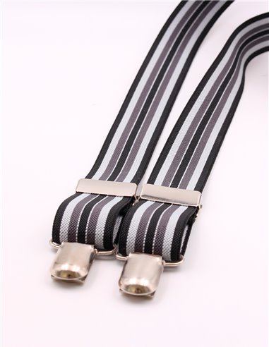 TIRANTES Raya Negro Gris