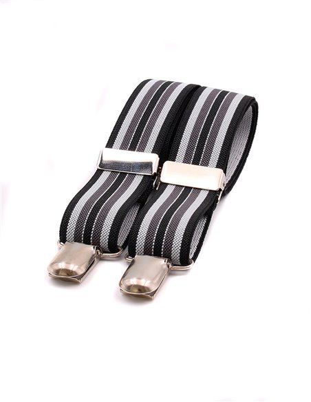 TIRANTES Raya Negro Gris TIRANTES Raya Negro Gris