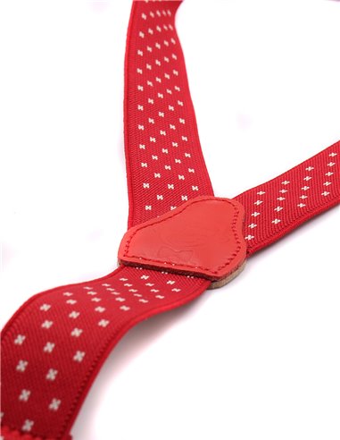 TIRANTES NIÑO 3-6 AÑOS ROJO Y BLANCO