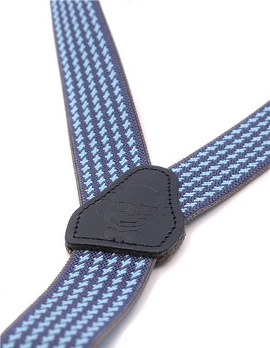 Tirantes Hombre Pata Gallo azul 25 