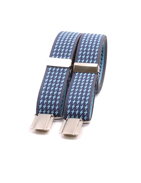 Tirantes Hombre Pata Gallo azul 25 