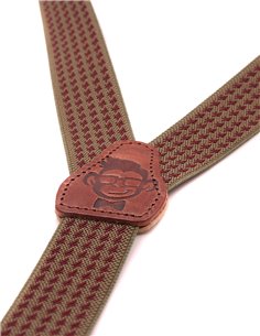 Tirantes Mujer  Pata Gallo Burdeos 2