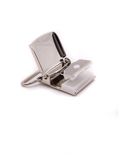 Juego 3 Pinzas de plata Cuadradas 35 mm 2