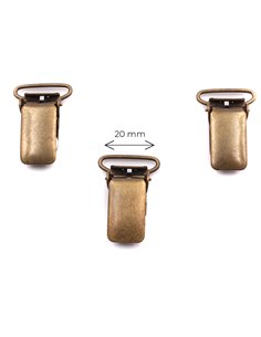 Juego 3 Pinzas Bronce 20 mm