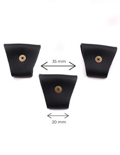 Juego 3 Terminales para tirantes Negro Bronce 2