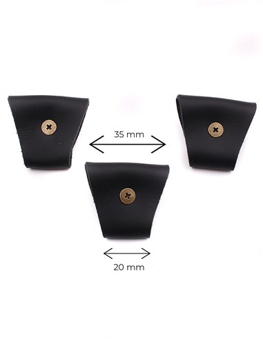 Juego 3 Terminales para tirantes Negro Bronce