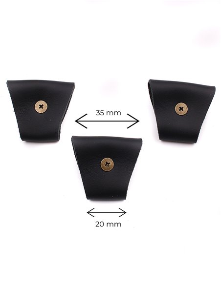 Juego 3 Terminales para tirantes Negro Bronce