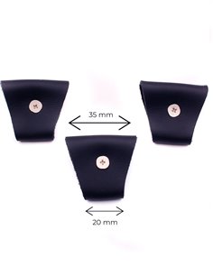 Juego 3 Terminales para tirantes Azul Marino 2