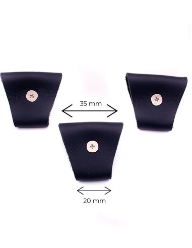 Juego 3 Terminales para tirantes Azul Marino