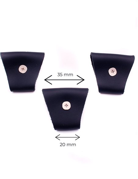 Juego 3 Terminales para tirantes Azul Marino