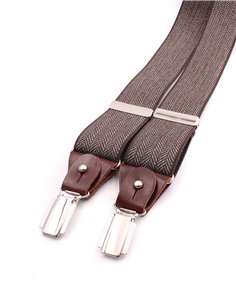 Tirantes Espiga Marrón Plata 2