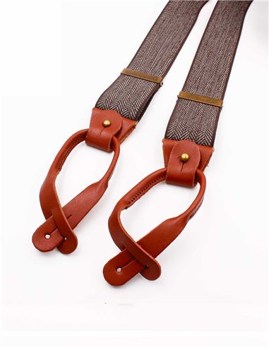 Tirantes Espiga Marrón