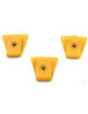 Juego 3 Terminales para tirantes Amarillo Bronce