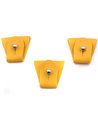 Juego 3 Terminales para tirantes Amarillo Plata