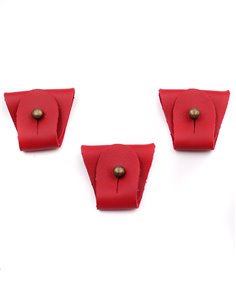 Juego 3 Terminales para tirantes Burdeos Bronce