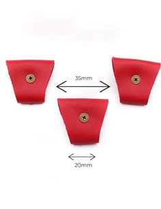 Juego 3 Terminales para tirantes Burdeos Bronce 2