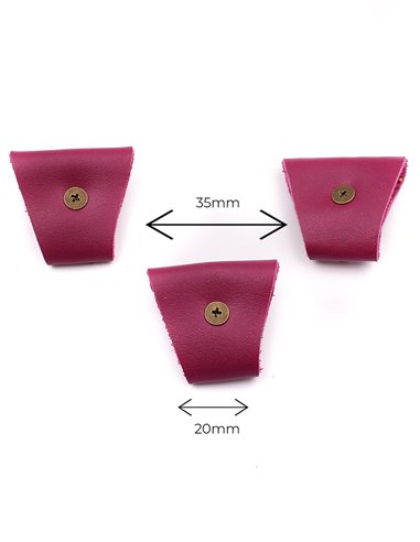 Juego 3 Terminales para tirantes Morado Bronce