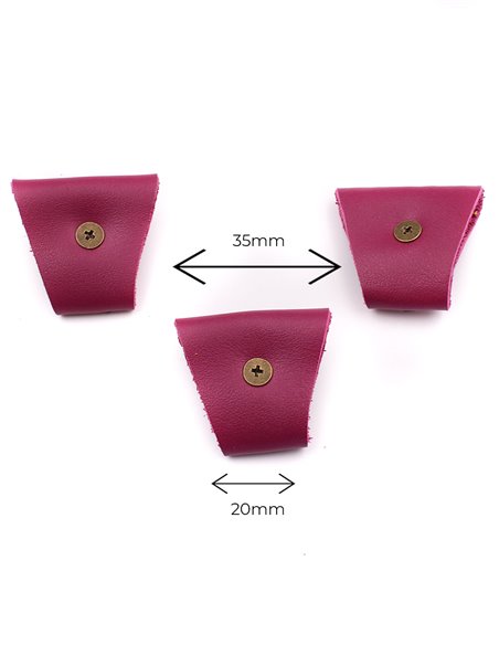 Juego 3 Terminales para tirantes Morado Bronce