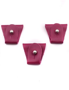 Juego 3 Terminales para tirantes Morado Plata