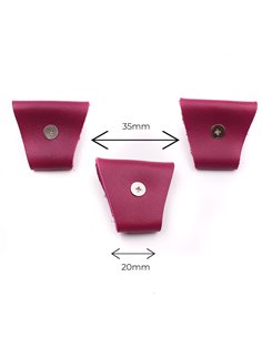 Juego 3 Terminales para tirantes Morado Plata 2