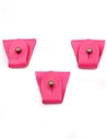 Juego 3 Terminales para tirantes Rosa Bronce
