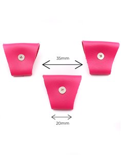 Juego 3 Terminales para tirantes Rosa Plata 2