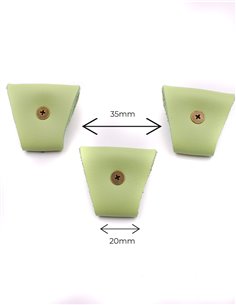 Juego 3 Terminales para tirantes Verde Bronce 2