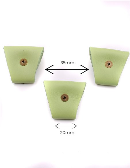 Juego 3 Terminales para tirantes Verde Bronce