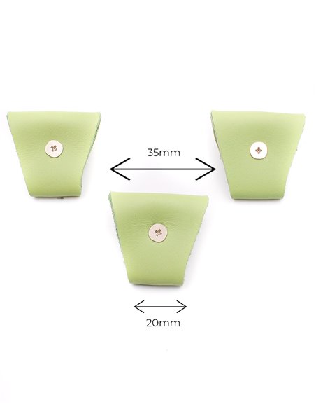 Juego 3 Terminales para tirantes Verde Plata Juego 3 Terminales para tirantes Verde Plata