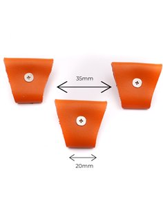 Juego 3 Terminales para tirantes Naranja Plata 2