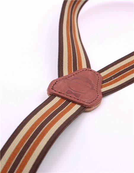 TIRANTES Raya Marrón Beige