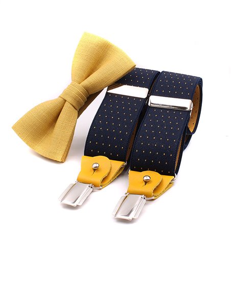 Conjunto Tirantes y Pajarita Lino Albero Conjunto Tirantes y Pajarita Lino Albero