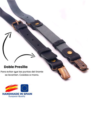 Tirantes Cuero Negro Cooper 24