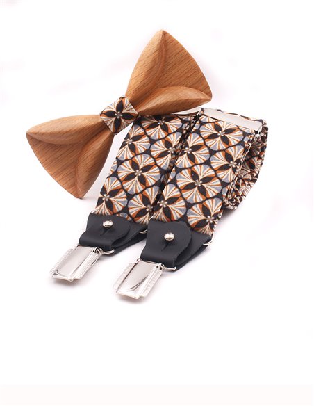 Conjunto Tirantes y Pajarita Donibane Madera Conjunto Tirantes y Pajarita Donibane Madera