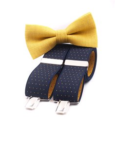 Conjunto Tirantes y Pajarita Lino Albero