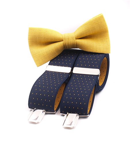 Conjunto Tirantes y Pajarita Lino Albero Conjunto Tirantes y Pajarita Lino Albero