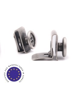 Juego 6 Botones para tirantes Plata 2