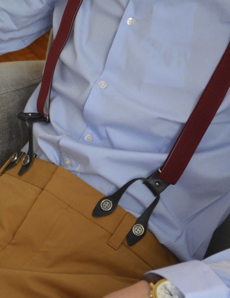 Juego 6 Botones para tirantes Plata