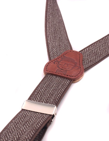 Tirantes Hombre espiga marron 25