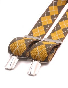 Tirantes Mujer Rombos Mostaza 2