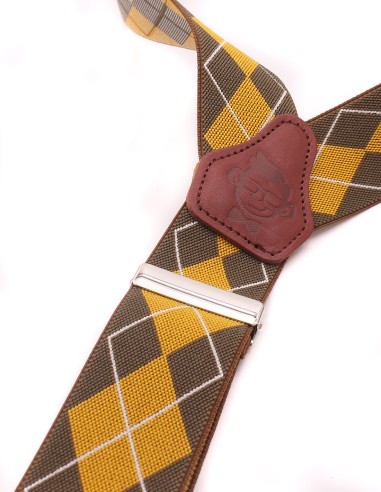 Tirantes Mujer Rombos Mostaza