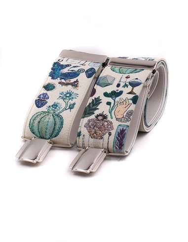 Conjunto Tirantes y Pajarita Lino Verde