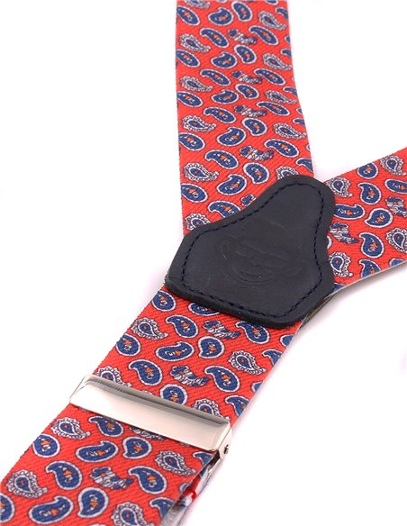 Conjunto Tirantes y Pajarita Lino VAzul