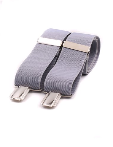 Conjunto Tirantes y Pajarita Lino Berenjena