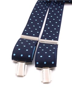 Conjunto Tirantes y Pajarita Lino azul claro 2