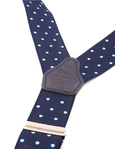 Conjunto Tirantes y Pajarita Lino azul claro