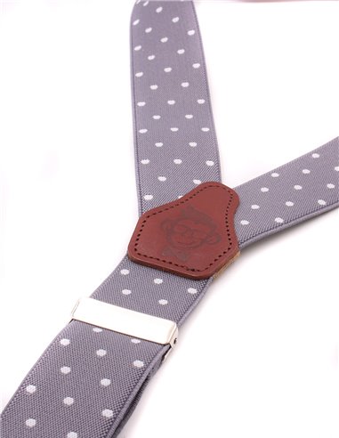 Conjunto Tirantes y Pajarita Lino berenjena 2