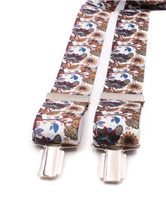 Conjunto Tirantes y Pajarita Lino marrón 2