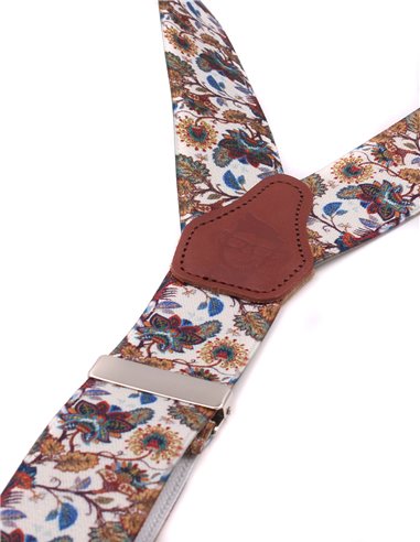 Conjunto Tirantes y Pajarita Lino marrón